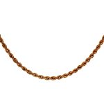18 Carat Yellow Gold Twisted Rope Chain