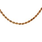 9 Carat Yellow Gold Twisted Rope Chain