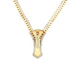 18 Carat Yellow Gold Zip Chain