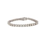 18 Carat White Gold Tennis Bracelet