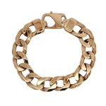 9 Carat Rose Gold Gents Bracelet