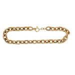 18 Carat Yellow Gold Cable Link Bracelet