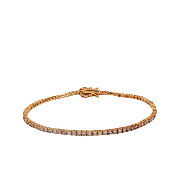 18 Carat Yellow Gold Tennis Bracelets
