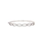 18 Carat White Gold Bangle