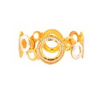 22 Carat Yellow & White Gold Bangle