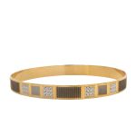 22 Carat Yellow & White Gold Bangle