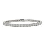 925 Silver & Moissanite Bangle