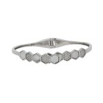 925 Silver & Moissanite Bangle