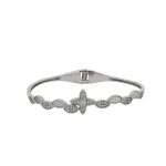 925 Silver & Moissanite Bangle