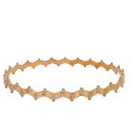 21 Carat Yellow & White Gold Bangle