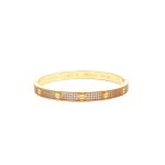 18 Carat Yellow Gold Cartier Design Bangle