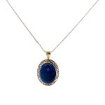 9 Carat Yellow & White Gold Pendant & Chain