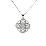 18 Carat White Gold & Diamond Pendant