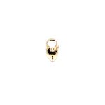 9 Carat Yellow Gold Heart Shape Lock Pendant
