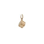 14 Carat Yellow Gold Dice Pendant