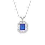 18ct White Gold Tanzanite Pendant
